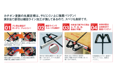 M型 丸鋸定規(カチオン)